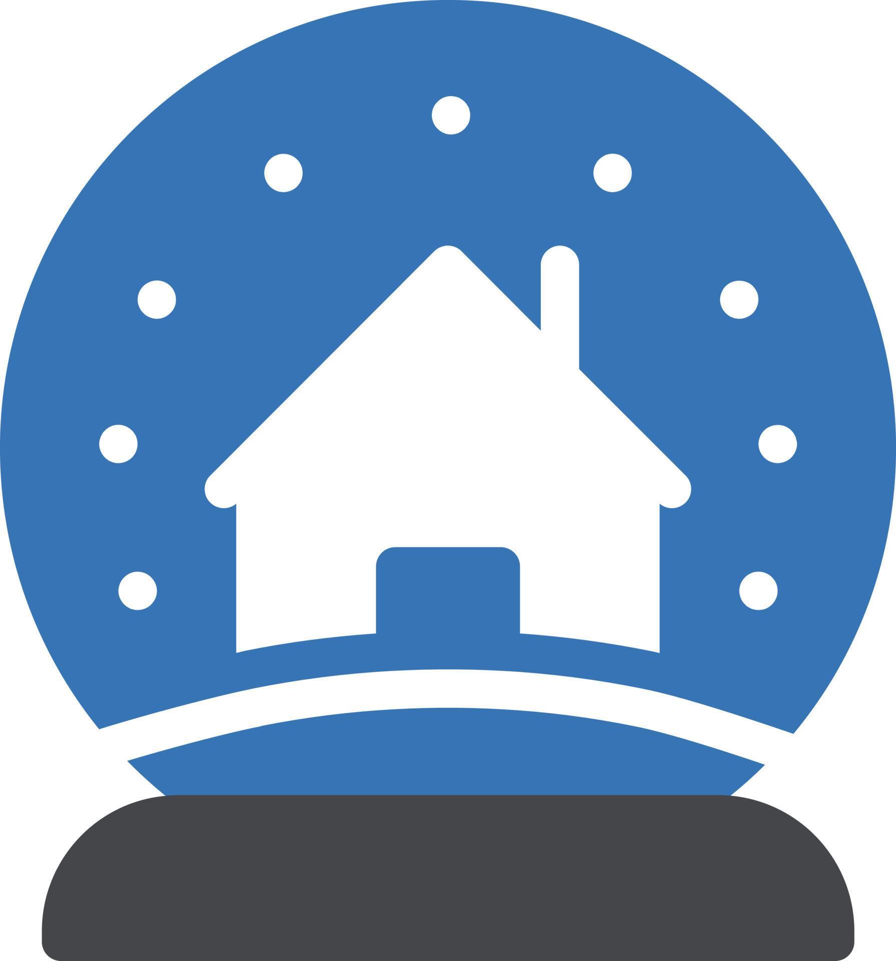 snow globe vector illustration on a background.Premium quality symbols