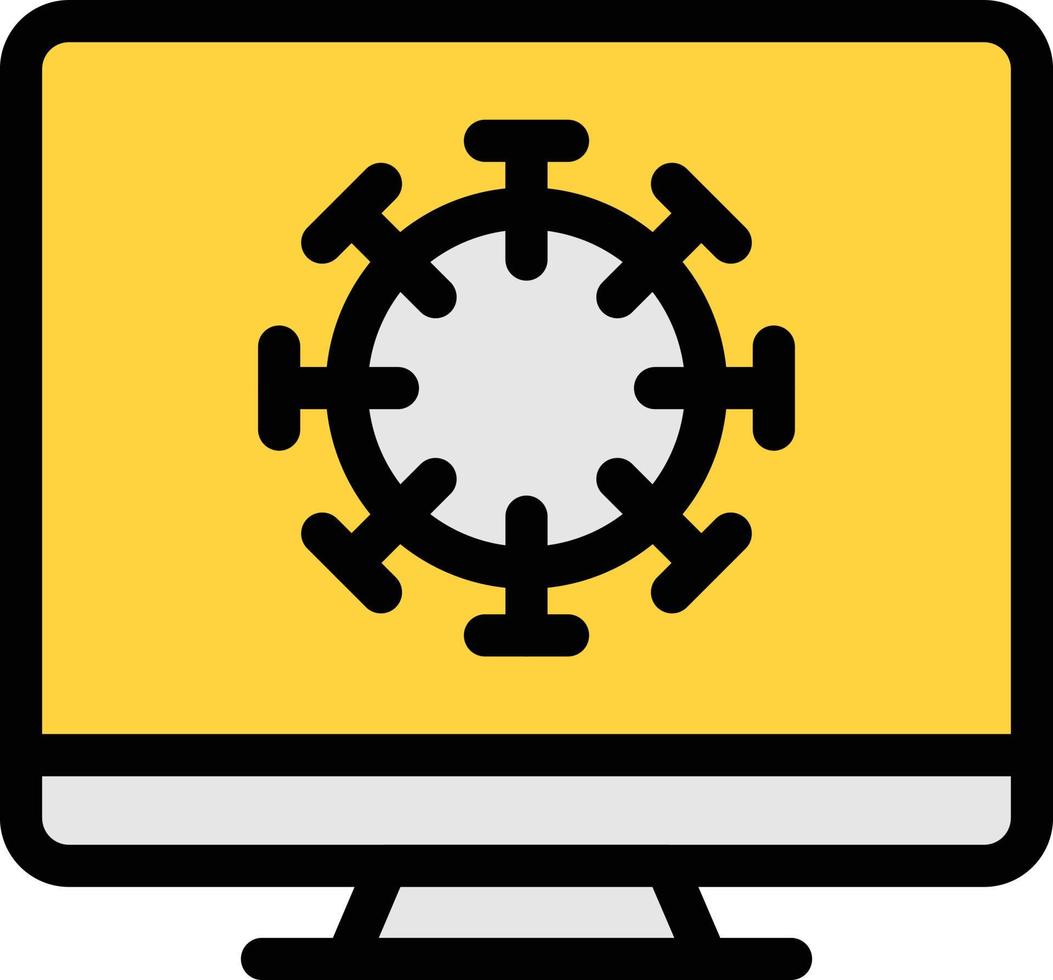 screen corona vector illustration on a background.Premium quality symbols.vector icons for concept and graphic design.