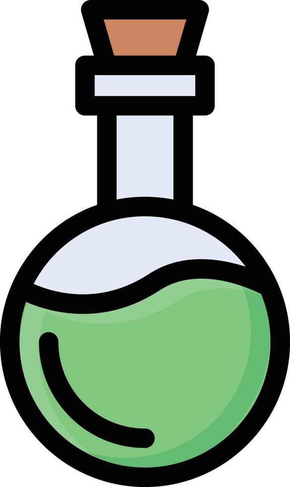 ilustración de vector de botella de veneno en un fondo. símbolos de calidad premium. iconos vectoriales para concepto y diseño gráfico.