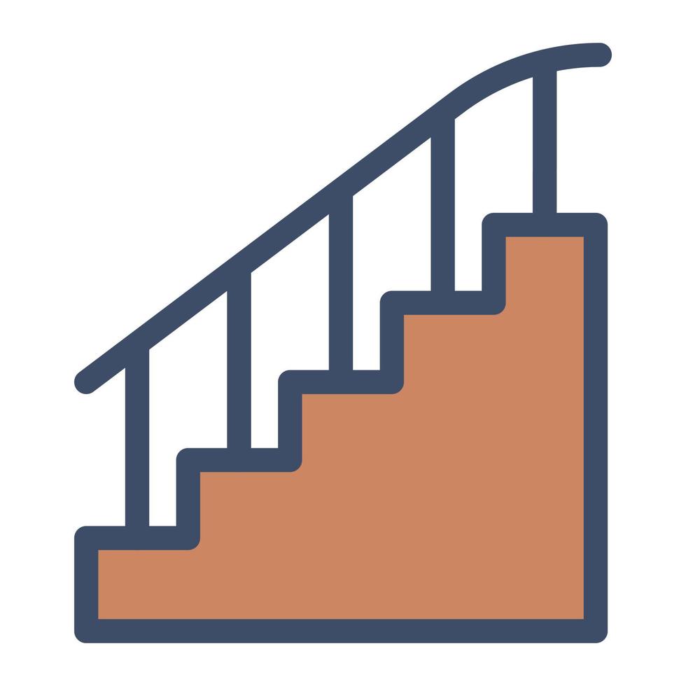 ilustración de vector de escalera en un fondo. símbolos de calidad premium. iconos vectoriales para concepto y diseño gráfico.