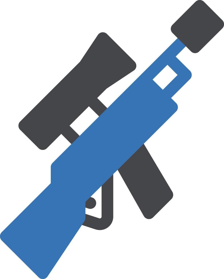 ilustración de vector de rifle en un fondo. símbolos de calidad premium. iconos vectoriales para concepto y diseño gráfico.