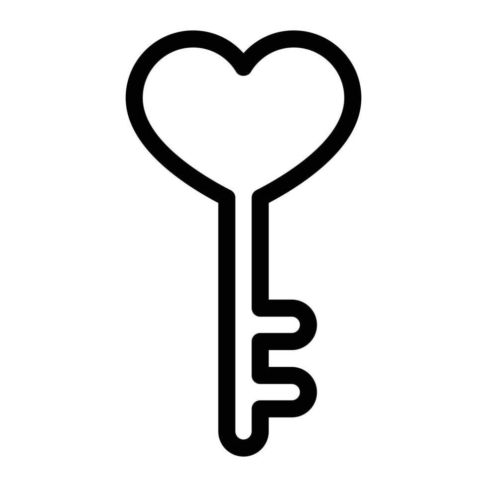 Ilustración de vector de llave de corazón en un fondo. Símbolos de calidad premium. Iconos vectoriales para concepto y diseño gráfico.