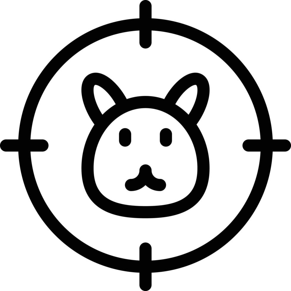 rabbit target vector illustration on a background.Premium quality symbols.vector icons for concept and graphic design.