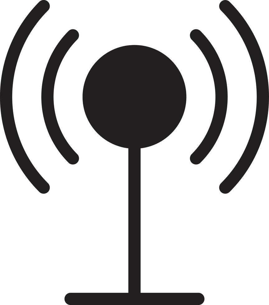 ilustración de vector de señal de antena en un fondo. símbolos de calidad premium. iconos vectoriales para concepto y diseño gráfico.