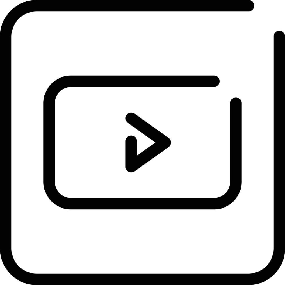 ilustración vectorial de reproducción de video en un fondo. símbolos de calidad premium. iconos vectoriales para concepto y diseño gráfico. vector