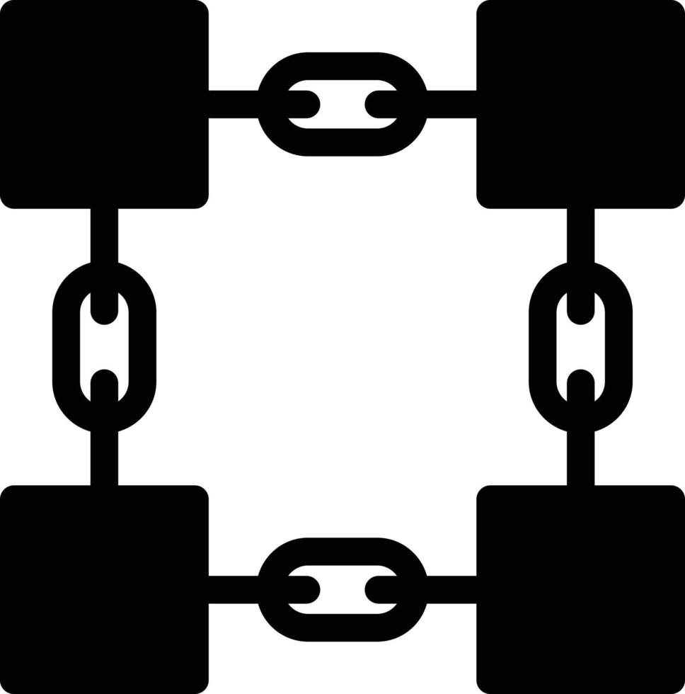 ilustración vectorial de blockchain en un fondo. símbolos de calidad premium. iconos vectoriales para concepto y diseño gráfico. vector