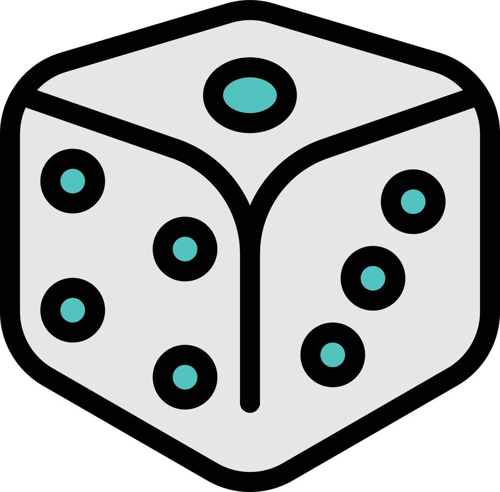 dice vector illustration on a background.Premium quality symbols.vector icons for concept and graphic design.