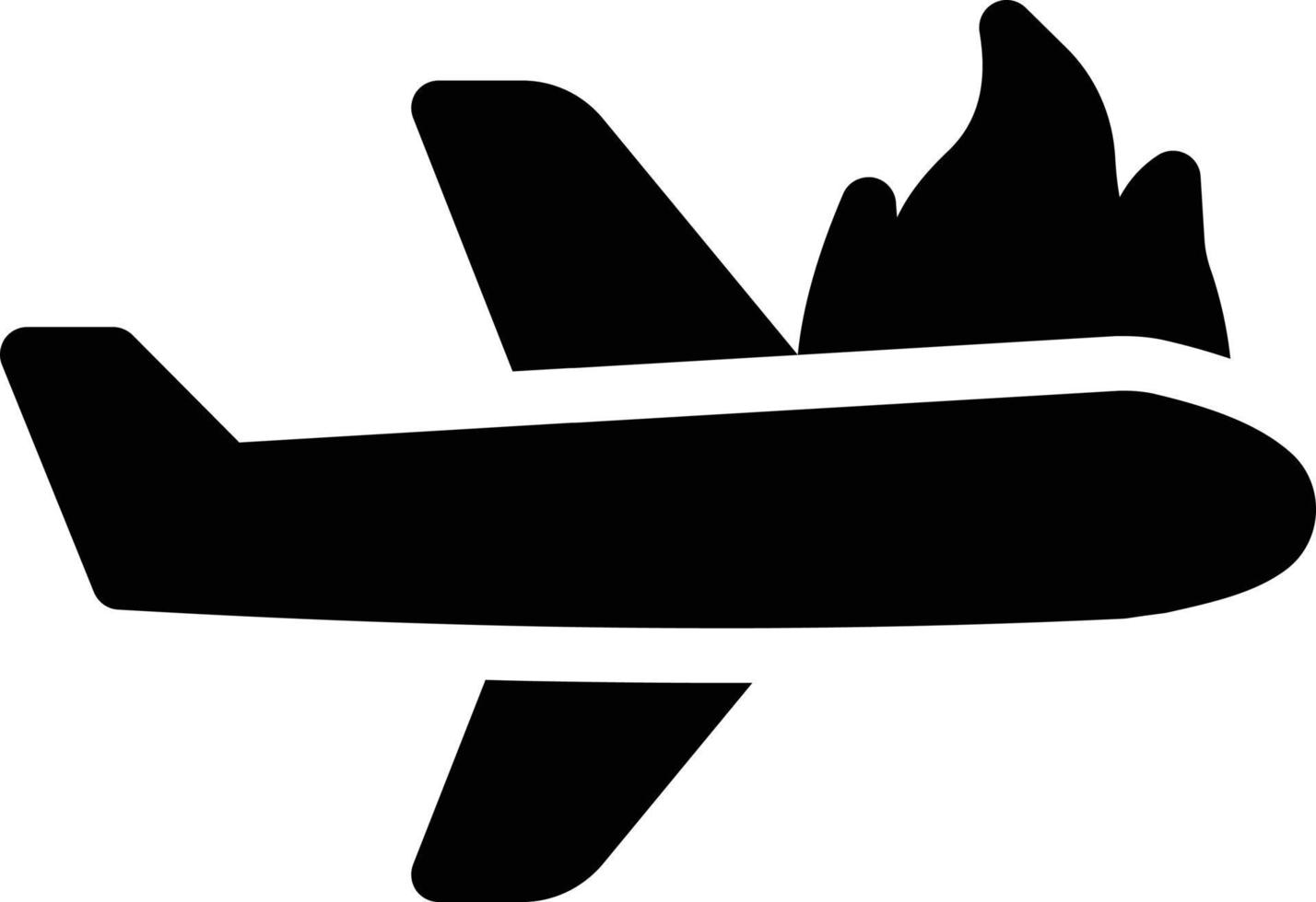 plane fire vector illustration on a background.Premium quality symbols.vector icons for concept and graphic design.