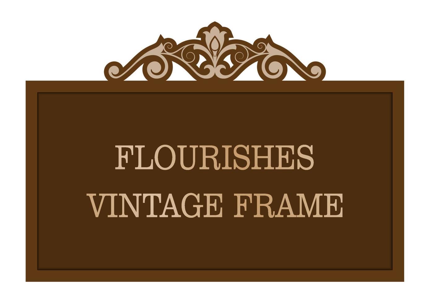 marco decorativo vintage vector