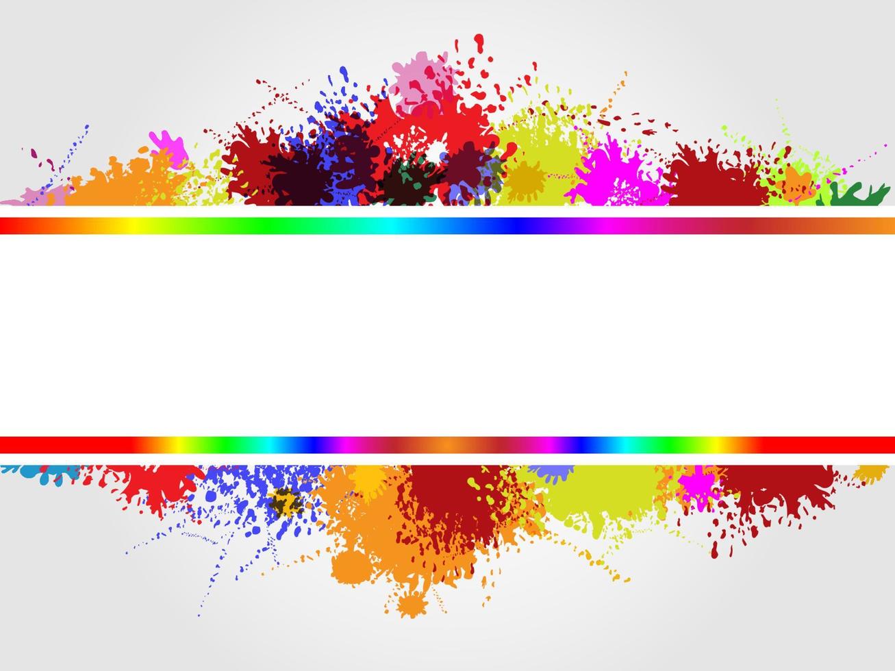 Vector frame on splash color