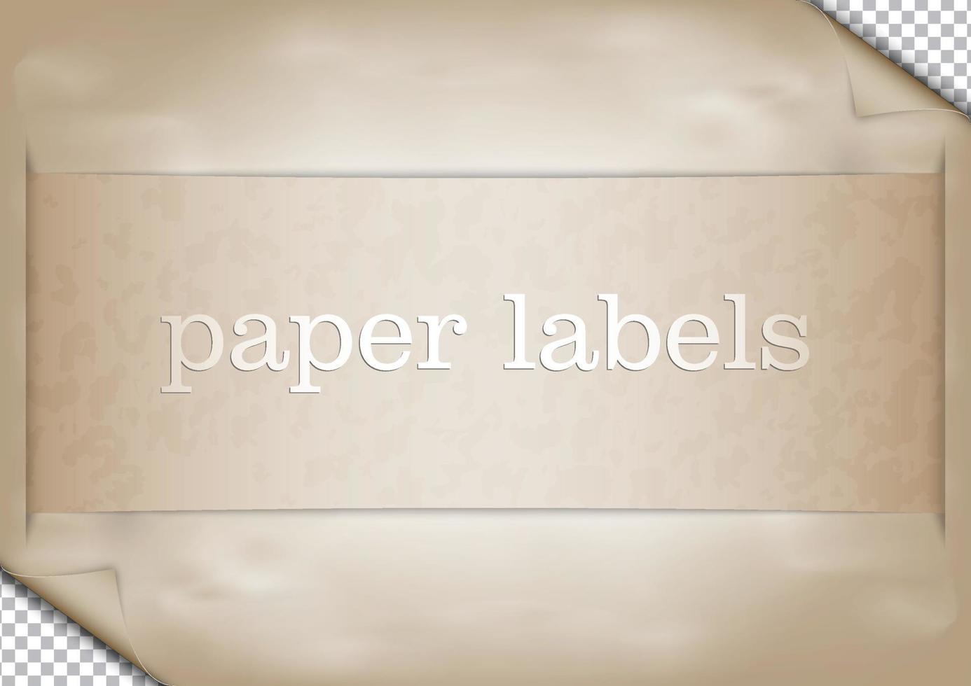 Empty paper label vector
