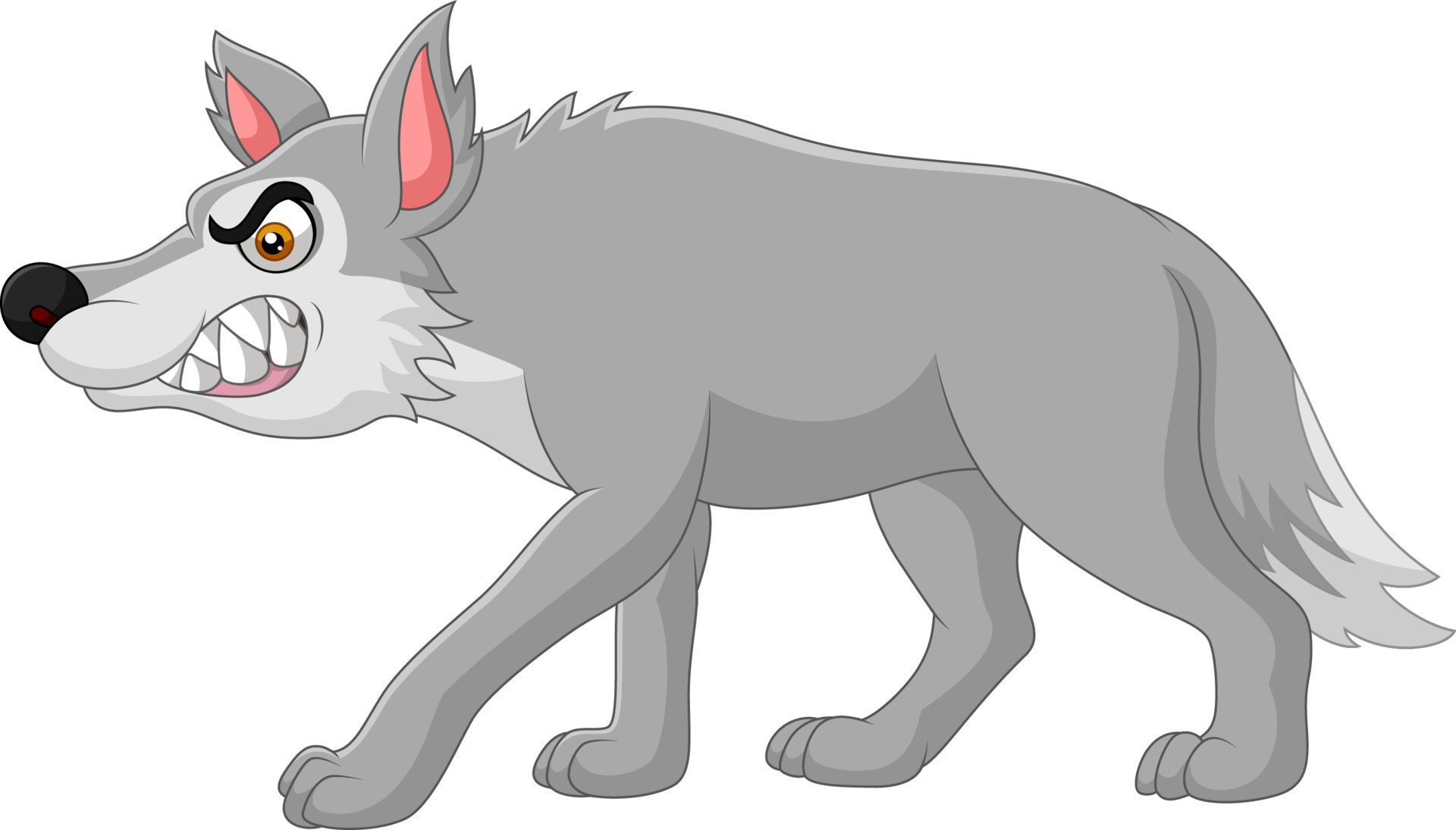 Angry Wolf Head Vector Line Art 2, Angry Drawing, Wolf Drawing, Head Drawing  PNG and Vector with Transparent Background for Free Download