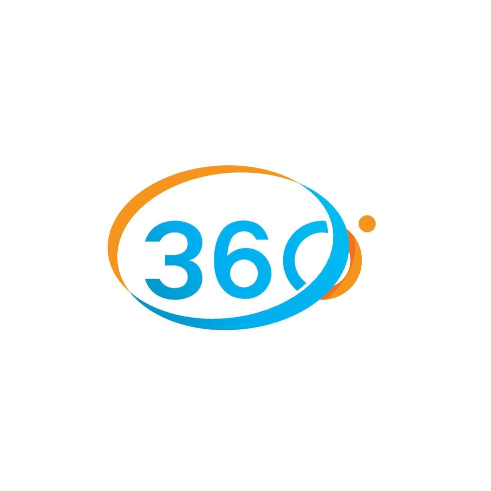 360 Degree Vector Icons design template