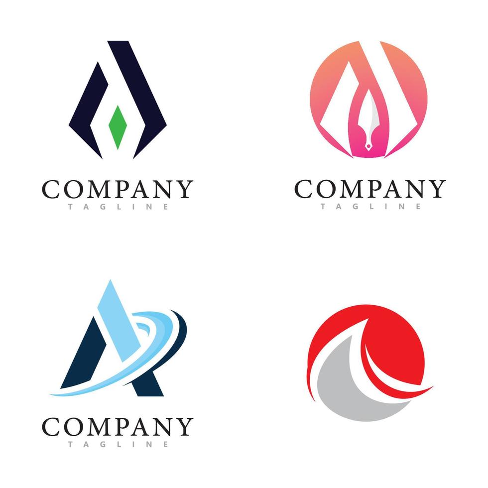 A Letter icon Template vector