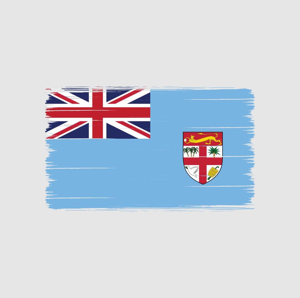 Fiji Flag Brush. National Flag vector