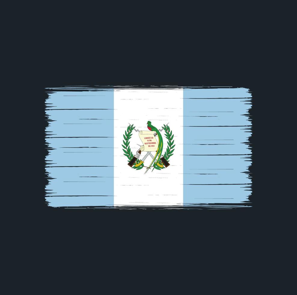 cepillo de la bandera de guatemala. bandera nacional vector