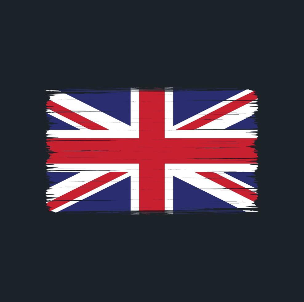 United Kingdom Flag Brush. National Flag vector