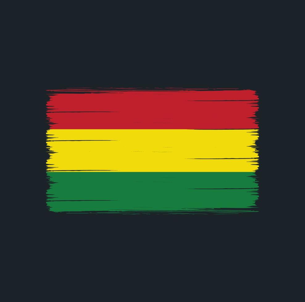 Bolivia Flag Brush. National Flag vector