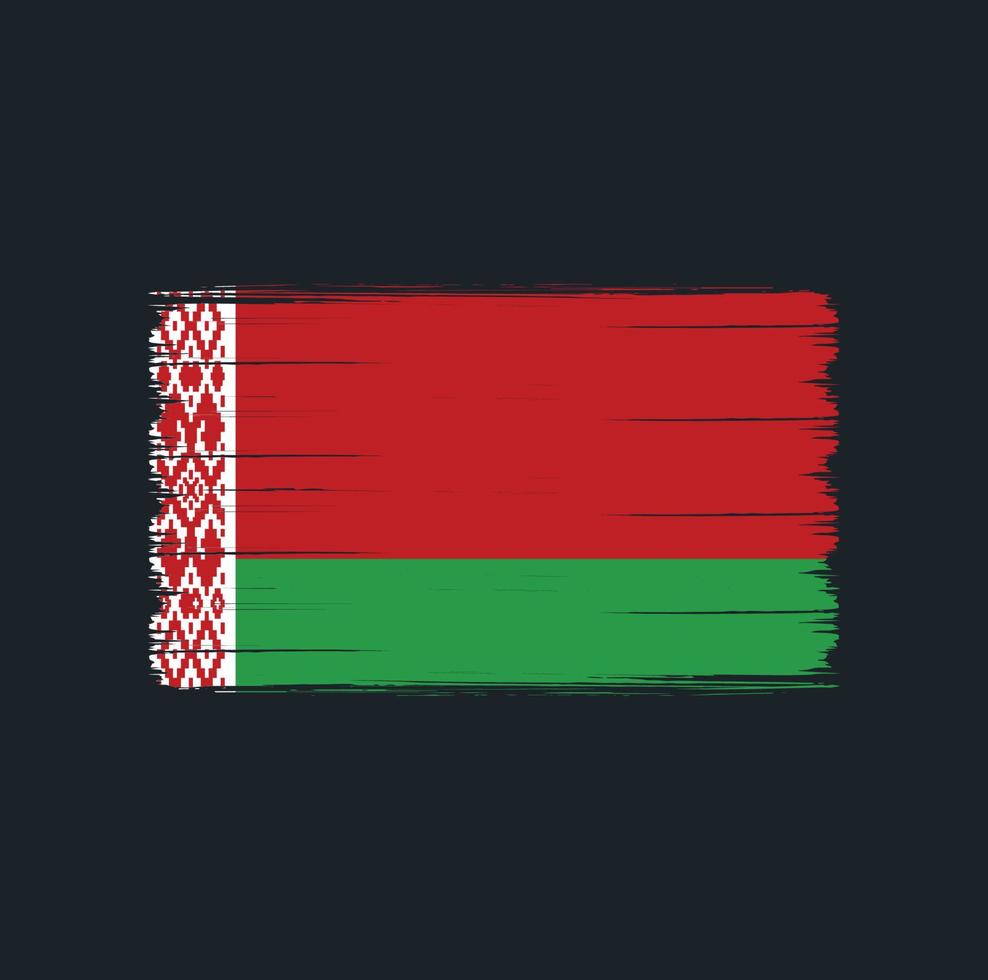 Belarus Flag Brush. National Flag vector