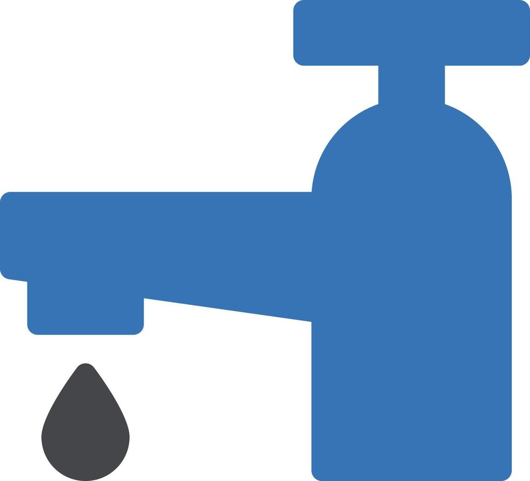 Ilustración de vector de agua del grifo en un fondo. Símbolos de calidad premium. Iconos vectoriales para concepto y diseño gráfico.