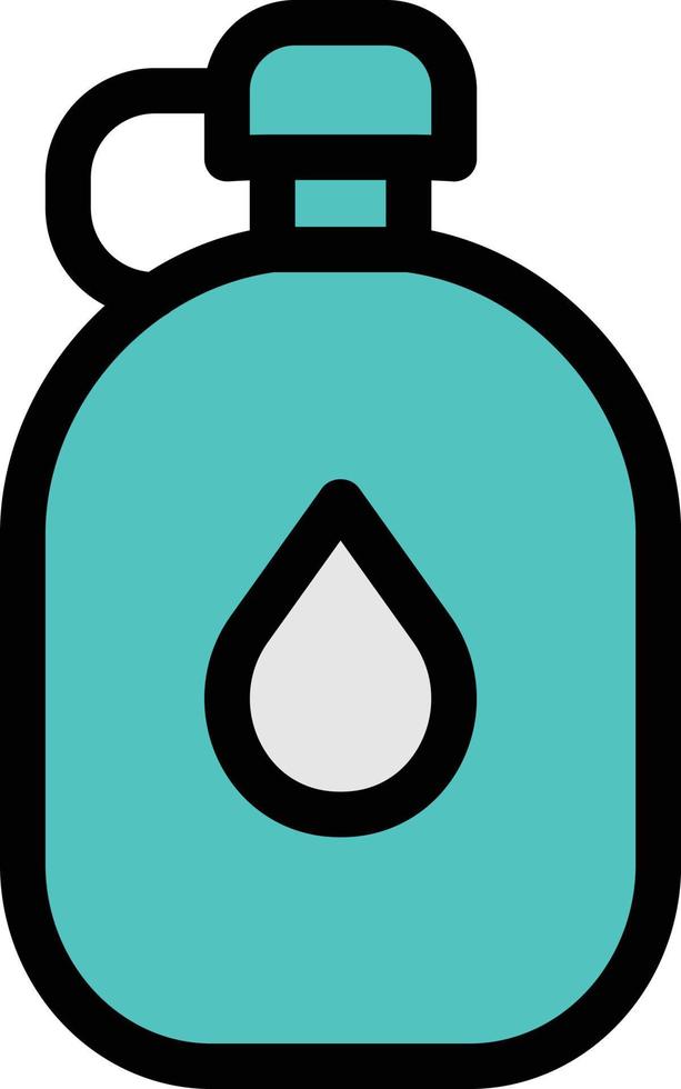 ilustración de vector de botella de agua en un fondo. símbolos de calidad premium. iconos vectoriales para concepto y diseño gráfico.