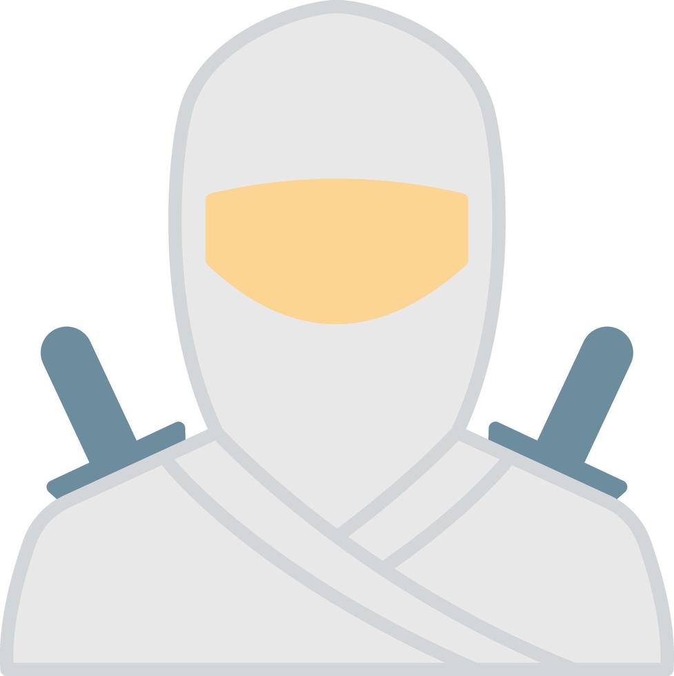 ilustración vectorial ninja en un fondo. símbolos de calidad premium. iconos vectoriales para concepto y diseño gráfico. vector