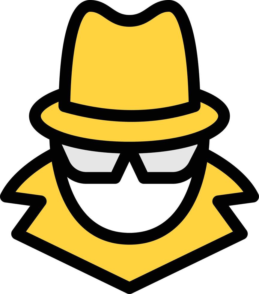 detective vector illustration on a background.Premium quality symbols.vector icons for concept and graphic design.
