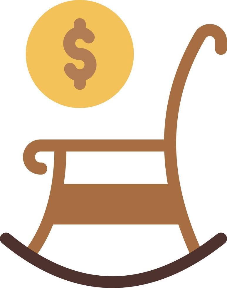 ilustración de vector de balanceo de dólar en un fondo. símbolos de calidad premium. iconos vectoriales para concepto y diseño gráfico.