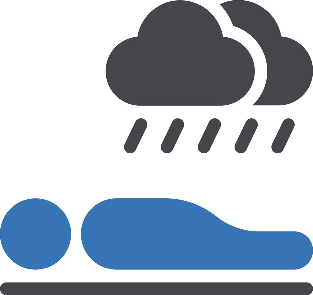 sleep rain vector illustration on a background.Premium quality symbols.vector icons for concept and graphic design.