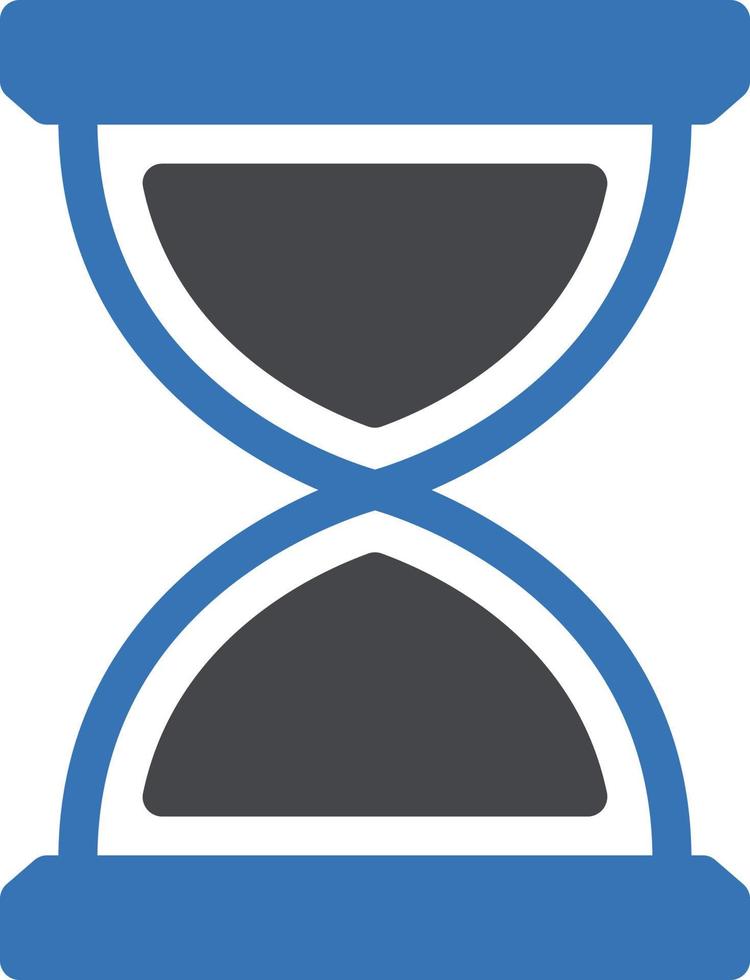 ilustración vectorial de reloj de arena en un fondo. símbolos de calidad premium. iconos vectoriales para concepto y diseño gráfico. vector