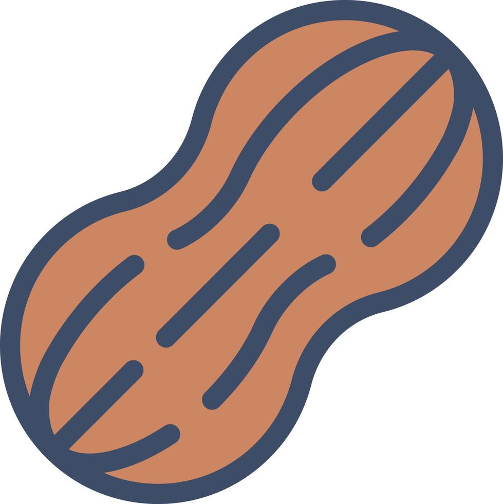 peanut vector illustration on a background.Premium quality symbols.vector icons for concept and graphic design.