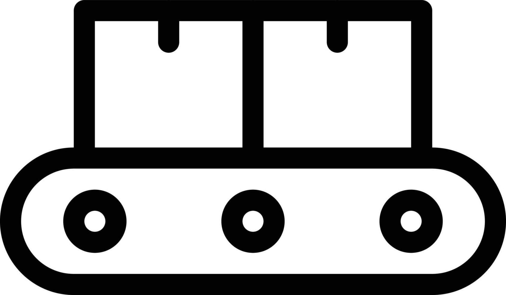 ilustración de vector de caja transportadora en un fondo. símbolos de calidad premium. iconos vectoriales para concepto y diseño gráfico.