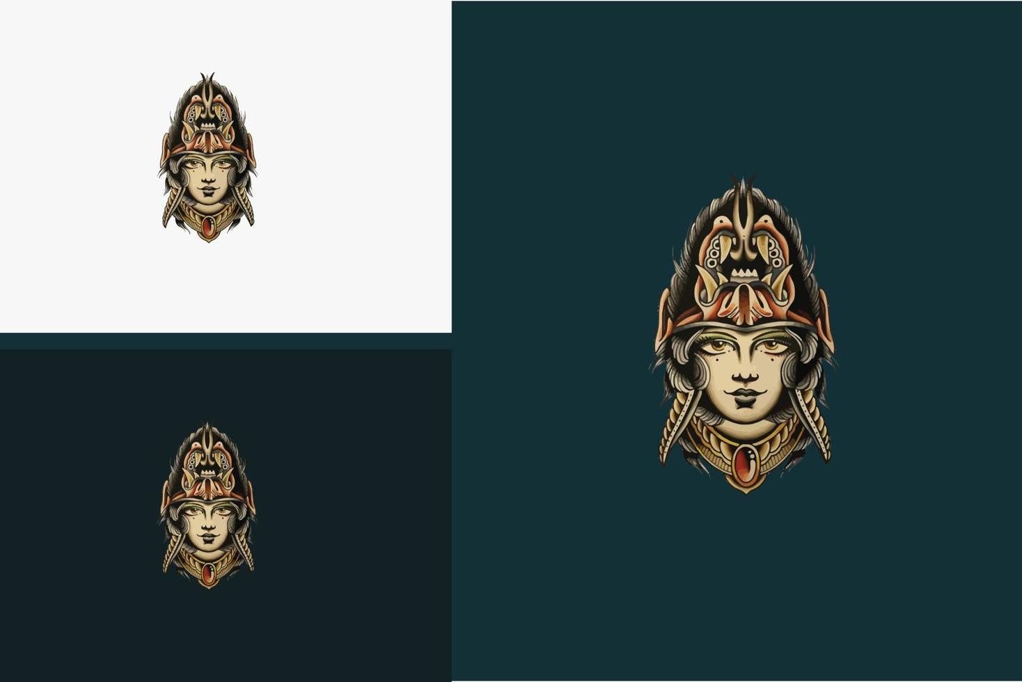 artwork design of head women vector