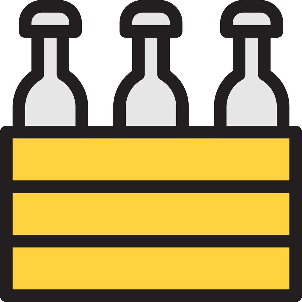 ilustración de vector de botella en un fondo. símbolos de calidad premium. iconos vectoriales para concepto y diseño gráfico.