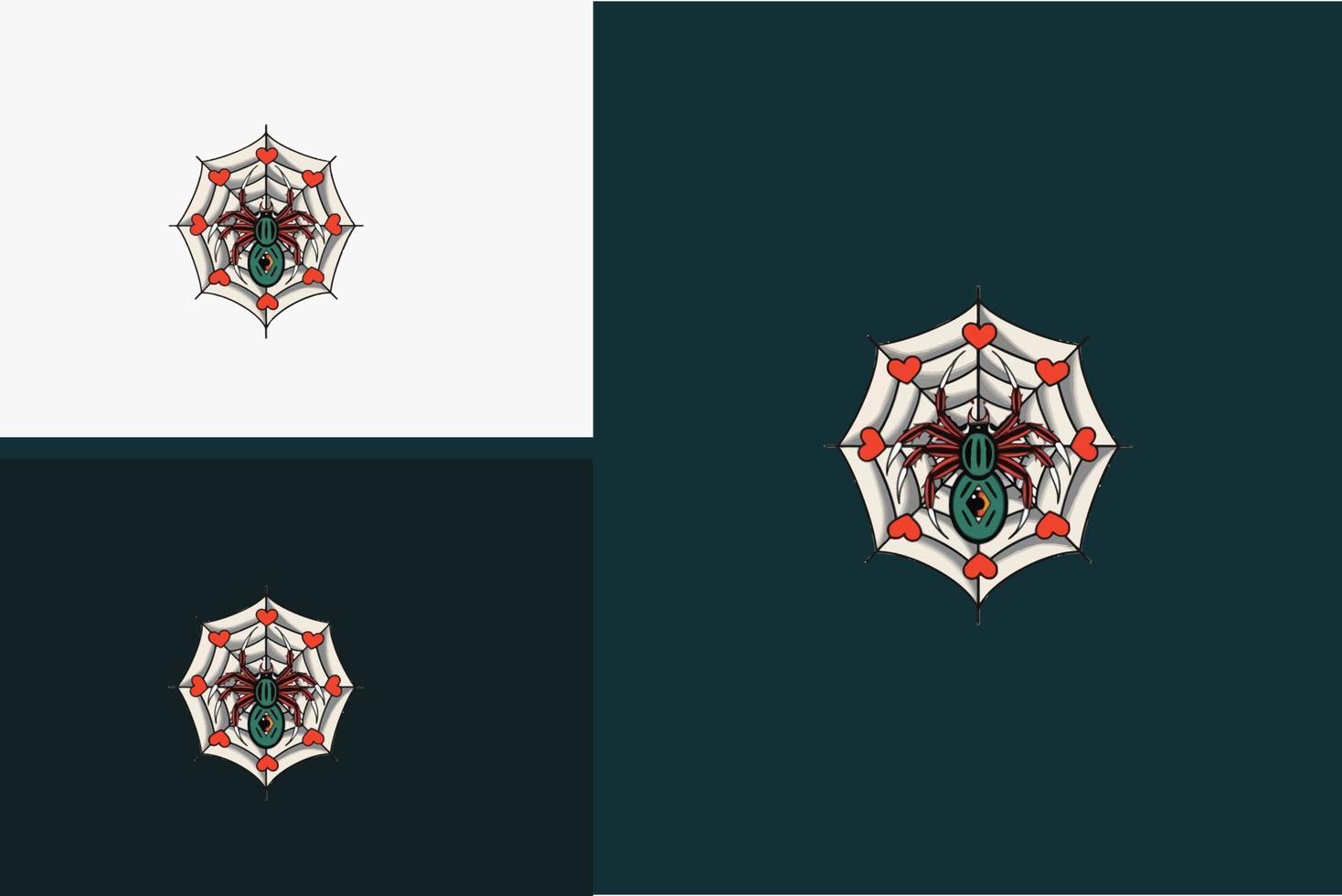 artwork design of spyder vector illustration