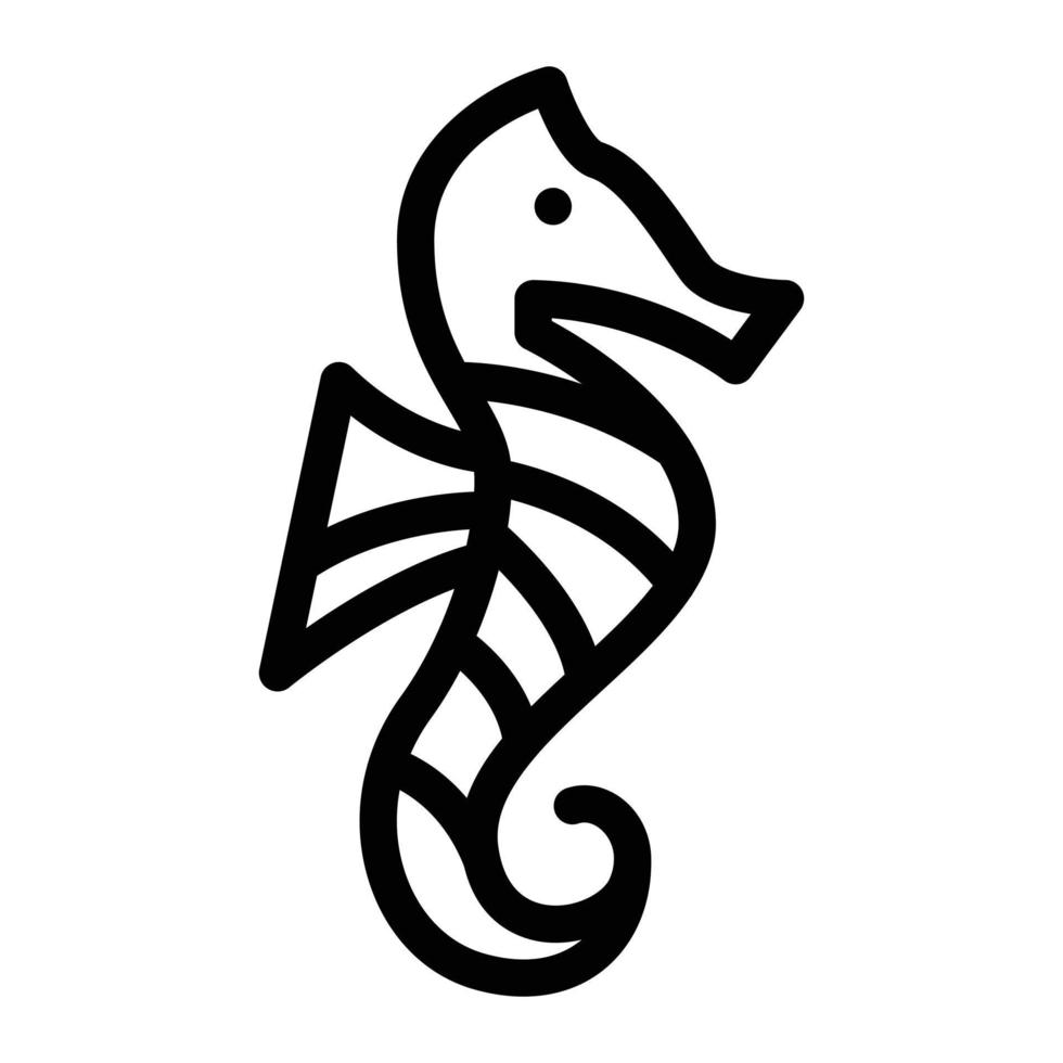 seahorse vector illustration on a background.Premium quality symbols.vector icons for concept and graphic design.