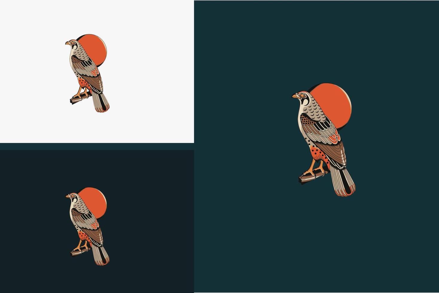 artwork design of bird vector illustration