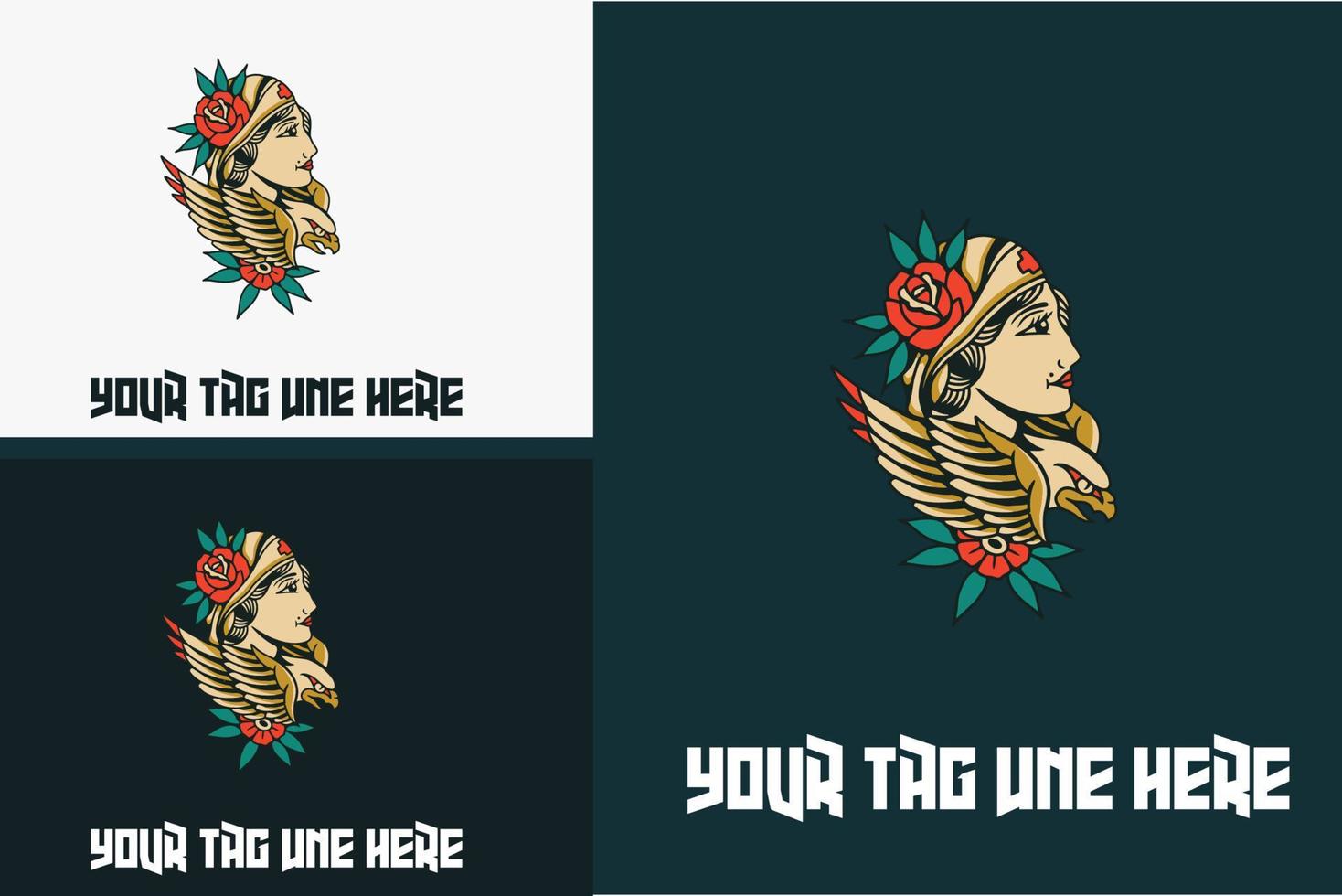 artwork design of head women vector illustration