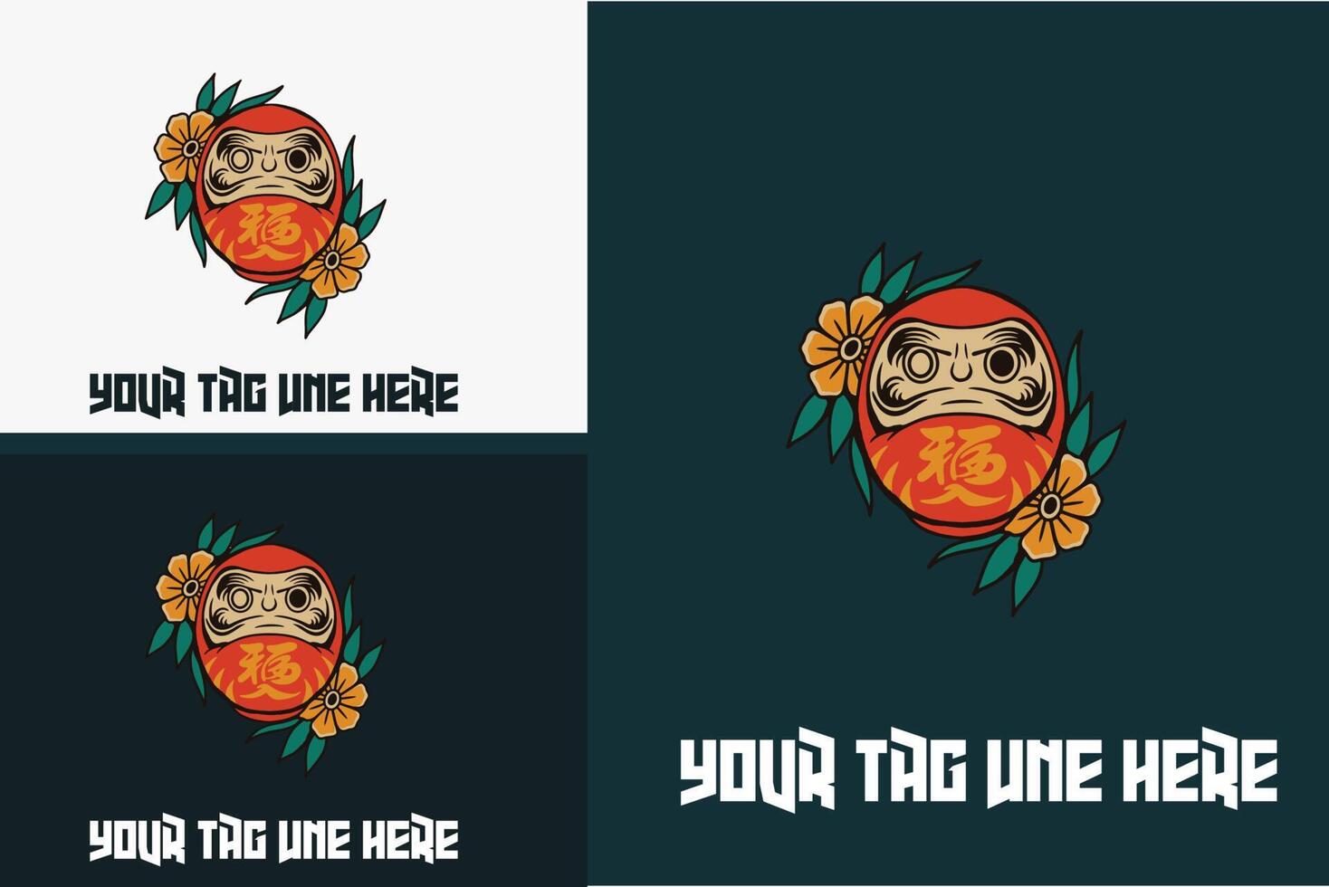 artwork design of head ninja vector illustration