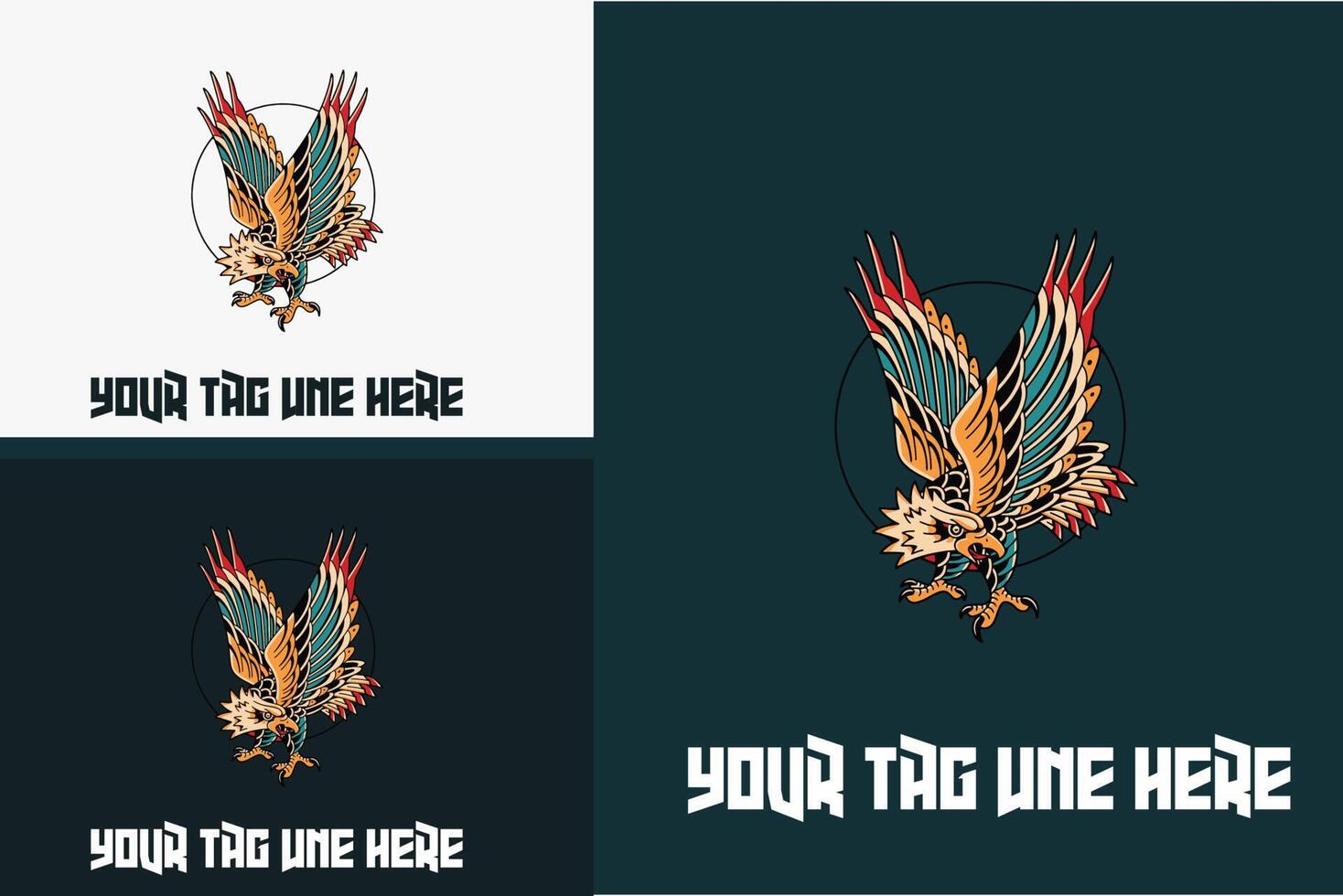 mascot design of eagle vector illustration