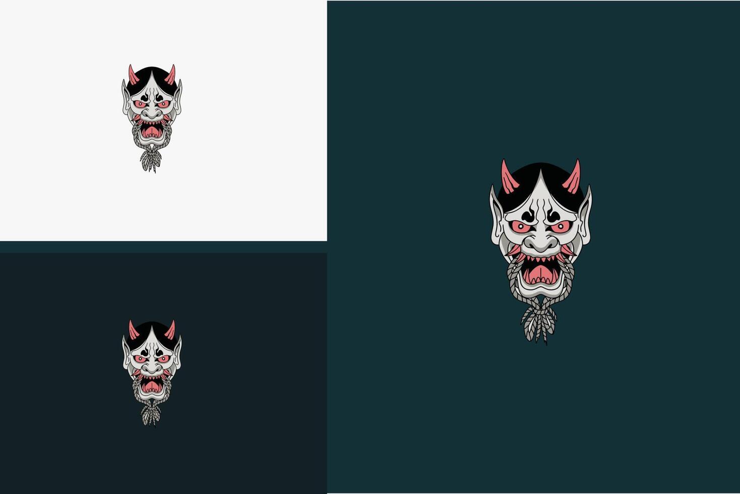 artwork design of head devil vector illustration