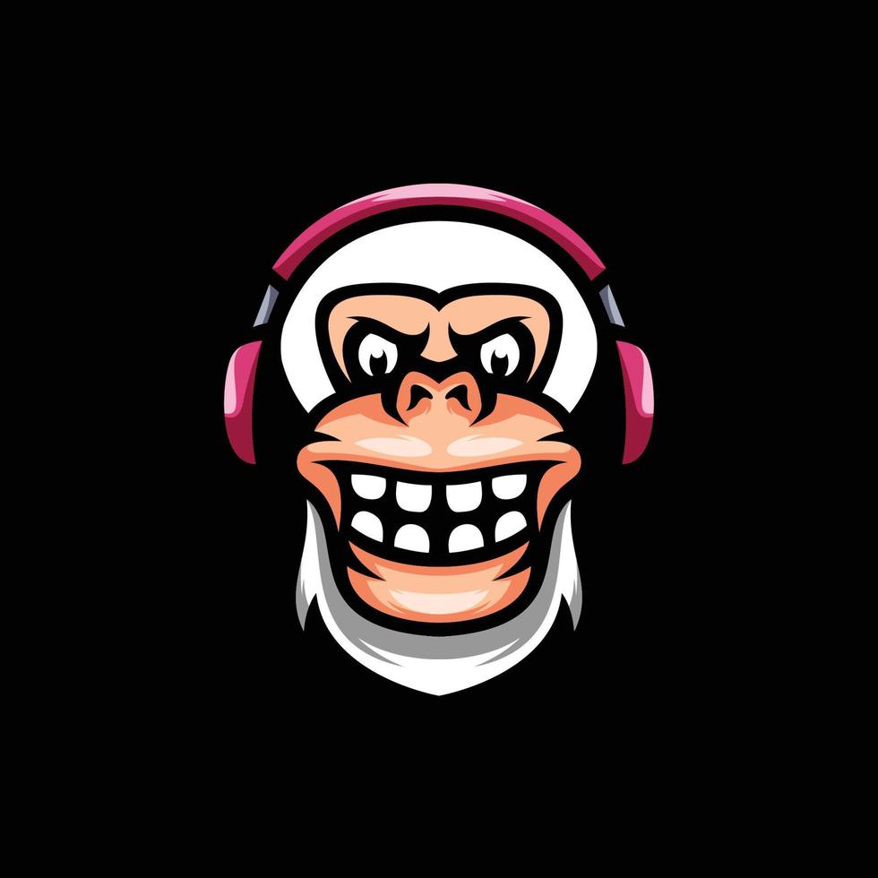Ape Mascot Design vector