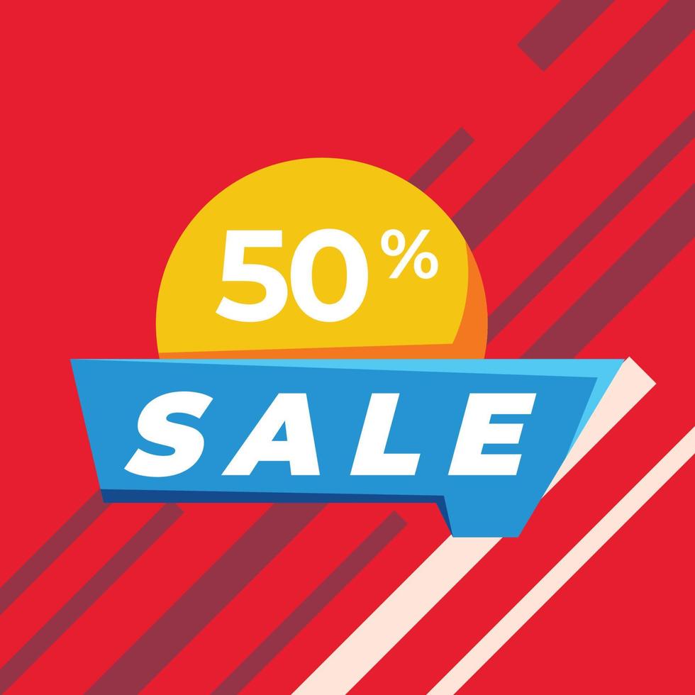 Sale Post Design vector