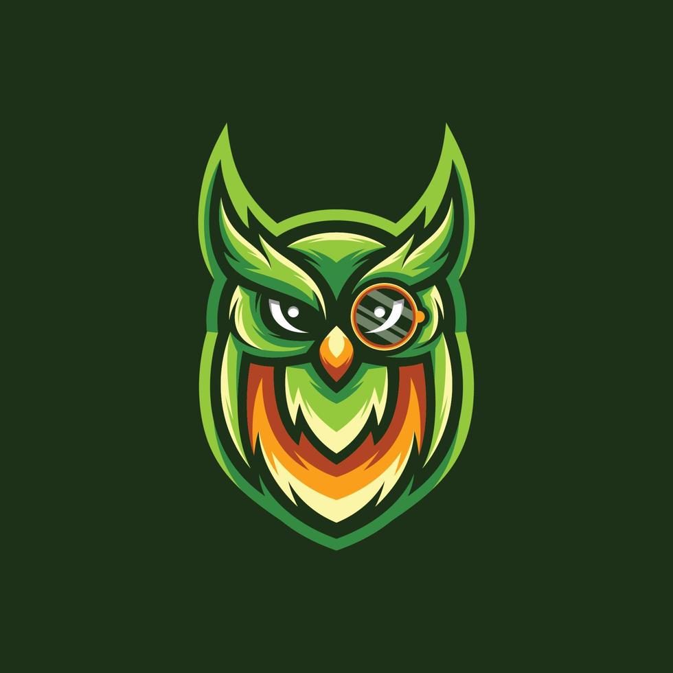 Owl Bird Mascot Design Vector