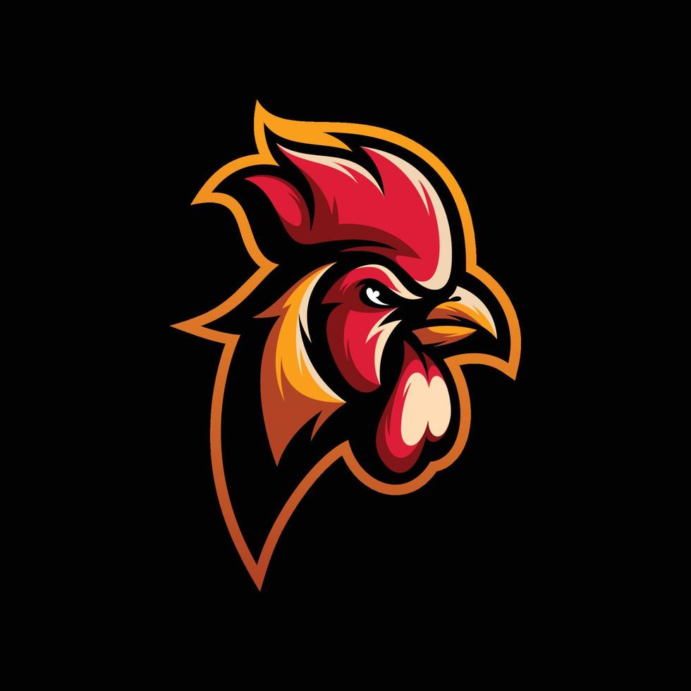 Rooster Mascot Design vector