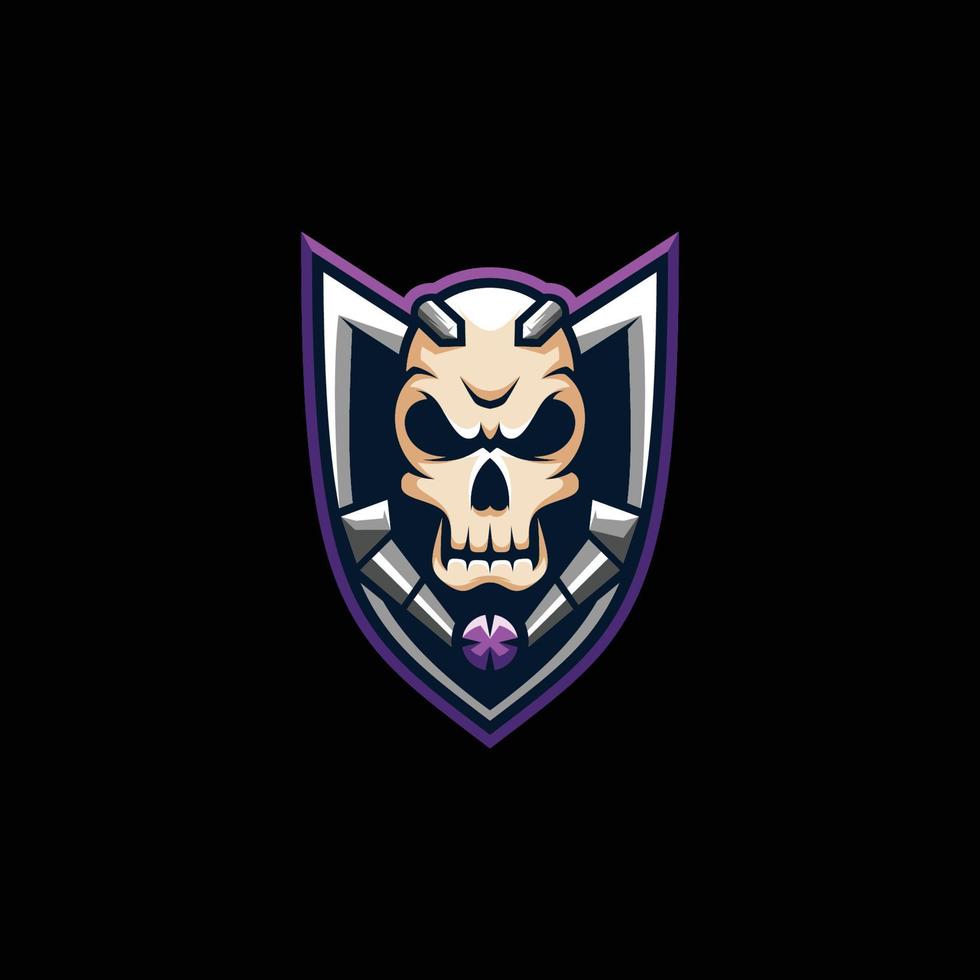 Skull Head Mascot Design vector