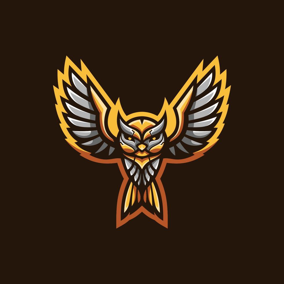 Owl Bird Mascot Design Vector