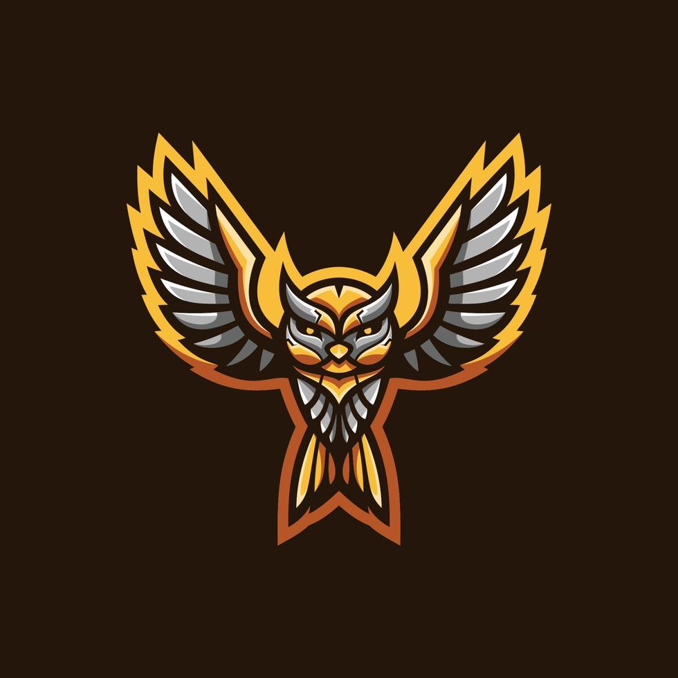 Owl Bird Mascot Design Vector