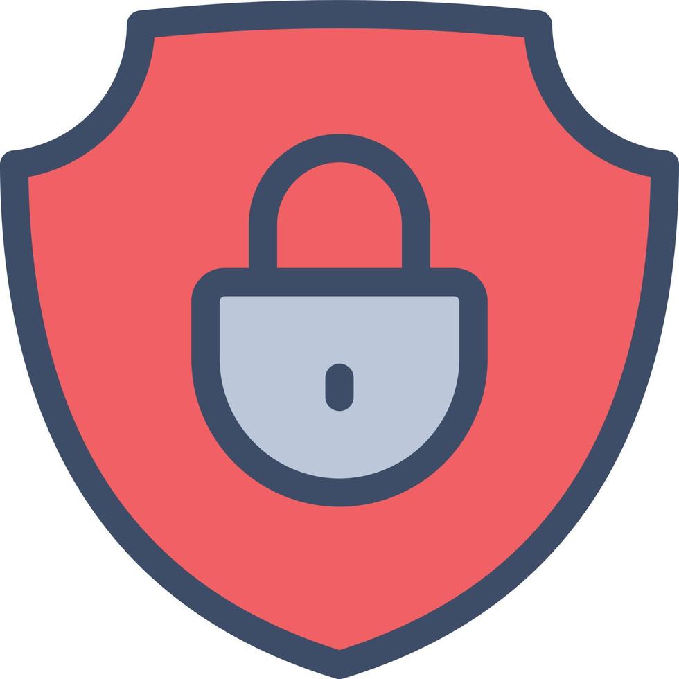 shield lock vector illustration on a background.Premium quality symbols. vector icons for concept and graphic design.