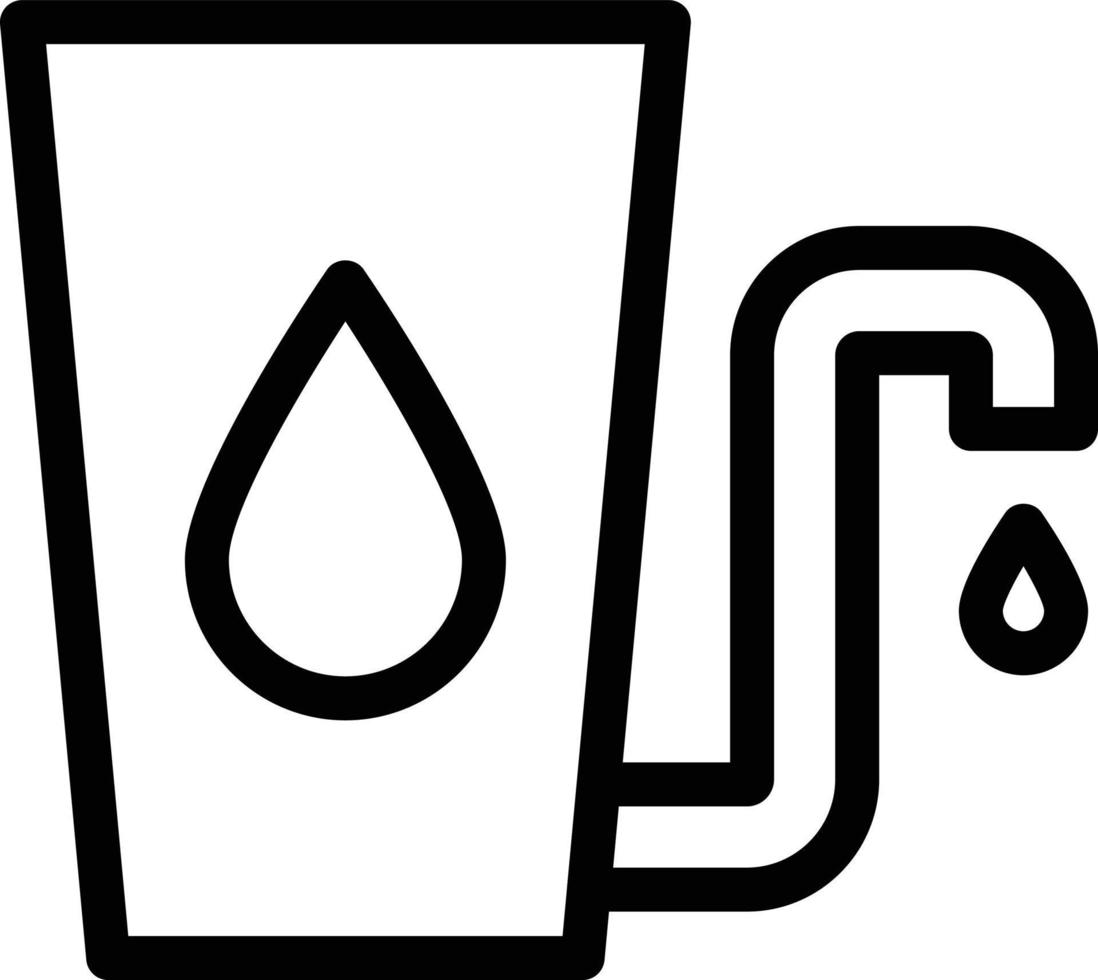 ilustración de vector de tubería de agua en un fondo. símbolos de calidad premium. iconos vectoriales para concepto y diseño gráfico.